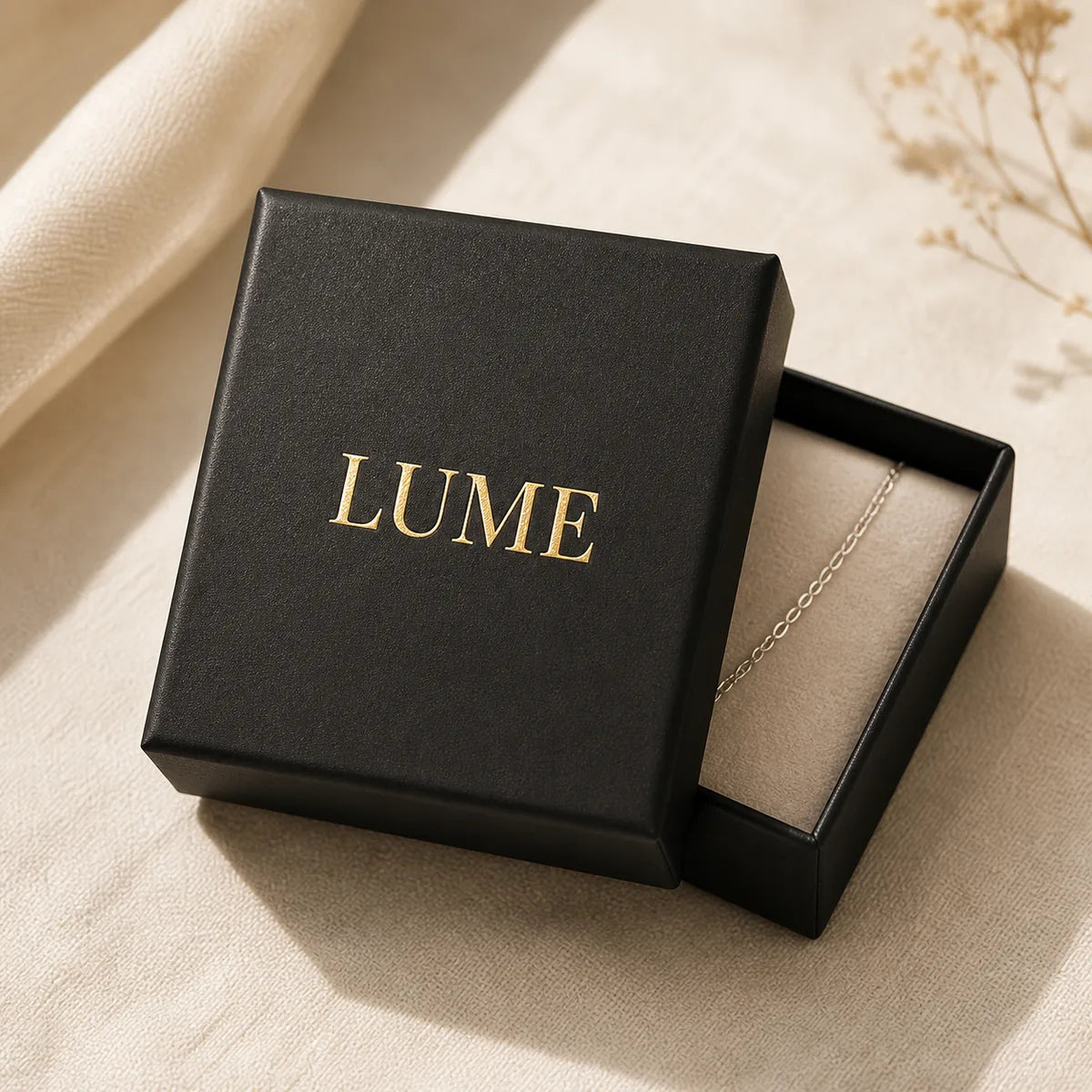 LUME jewelry gift box ready to ship